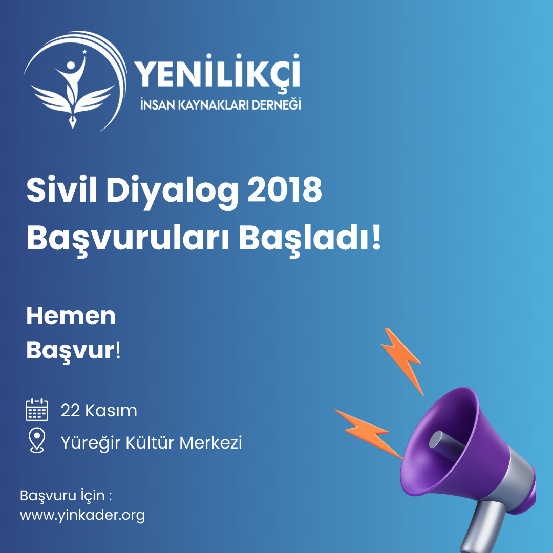 Sivil Diyalog 2018 Başvuruları Başladı